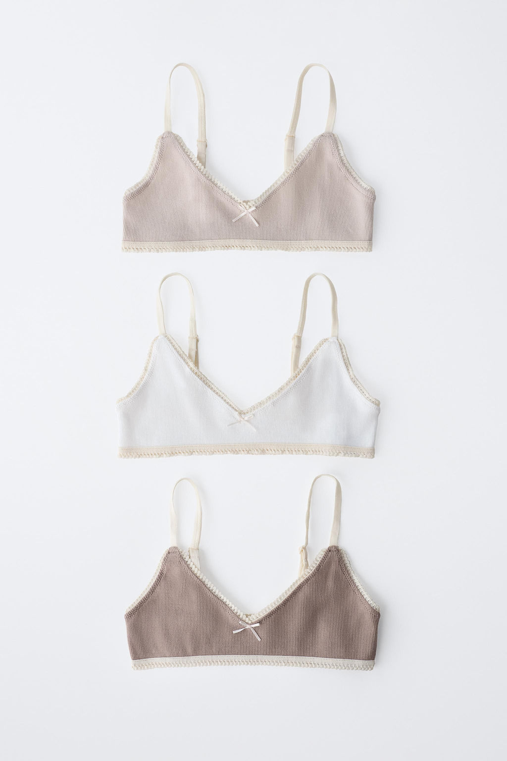 9-14 YEARS/ THREE-PACK OF RIBBED TOPS - Zara фото 4