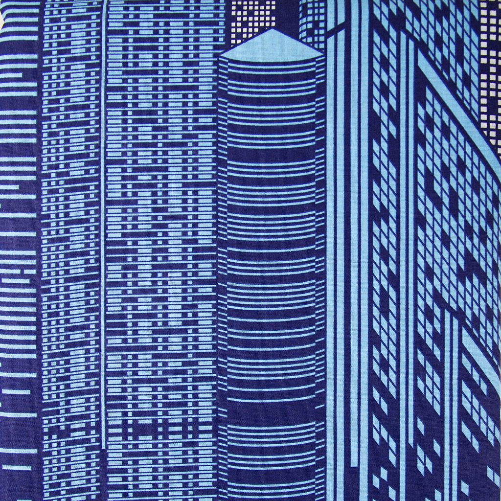 Пододеяльник на кнопках 2-х спальный Мегаполис, темно-синий 175х215см, поплин Комфорт 115г/м2, хлопок 100%, упаковка классическая ПВХ 28х41см, Домашняя мода (Россия)  фото 2