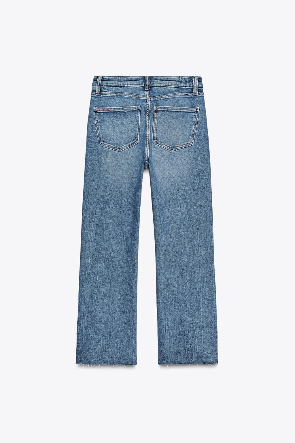 TRF CROPPED FLARE HIGH-WAIST JEANS - Zara фото 41