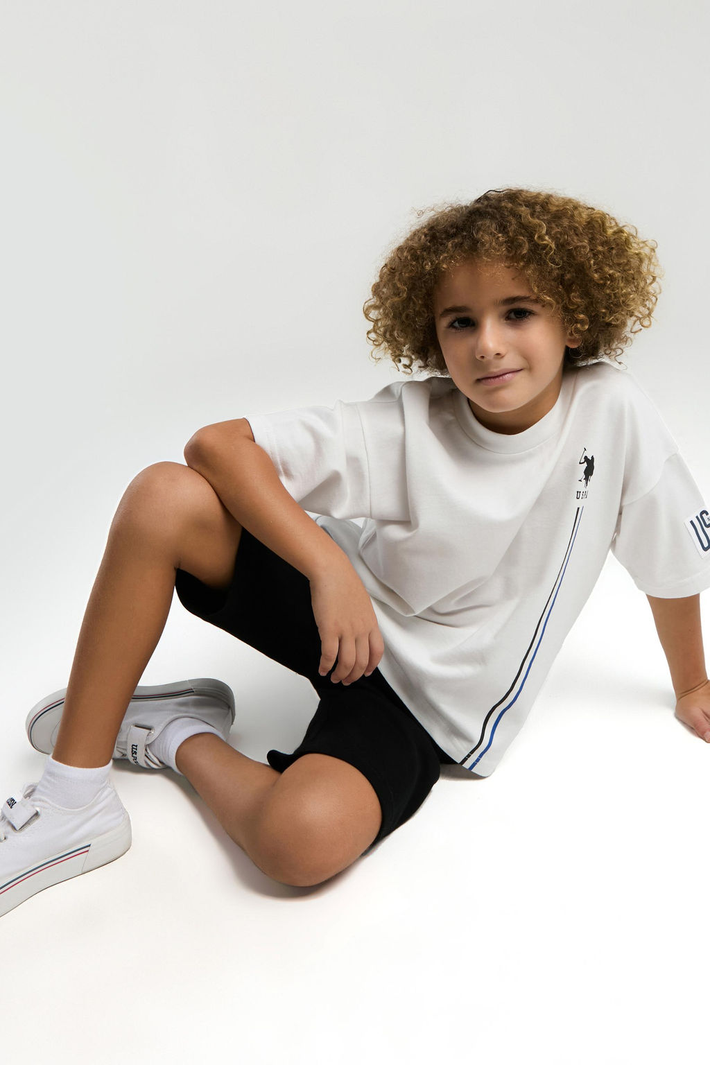 Erkek _ocuk Beyaz Pijama Tak_m_ Sepette S_rpriz _ndirim - U.s. polo assn фото 4