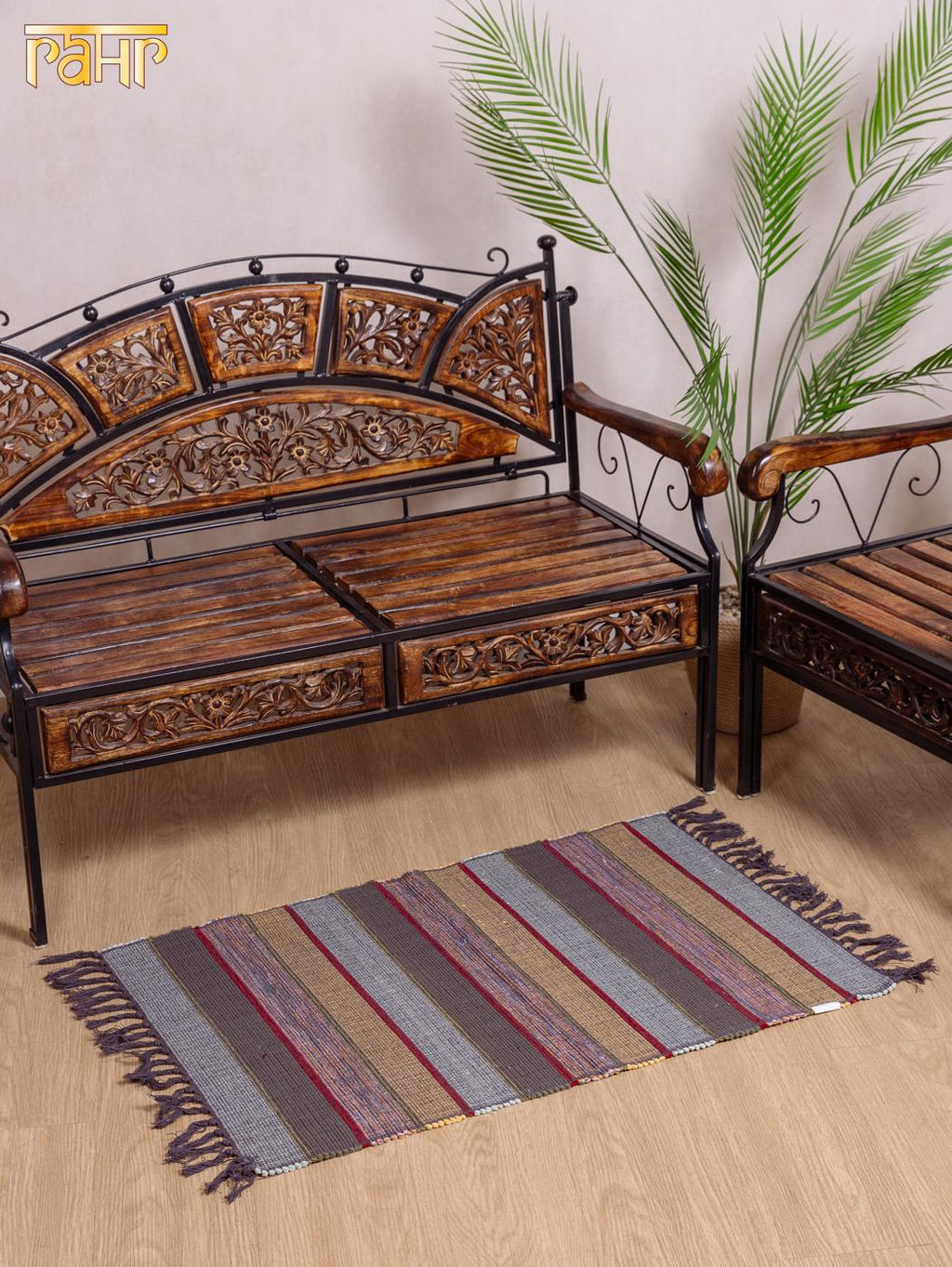 Коврик самотканный х/б 60*90см №703/25