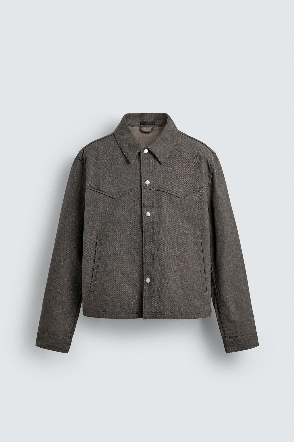 TWILL TEXTURED OVERSHIRT - Zara фото 7