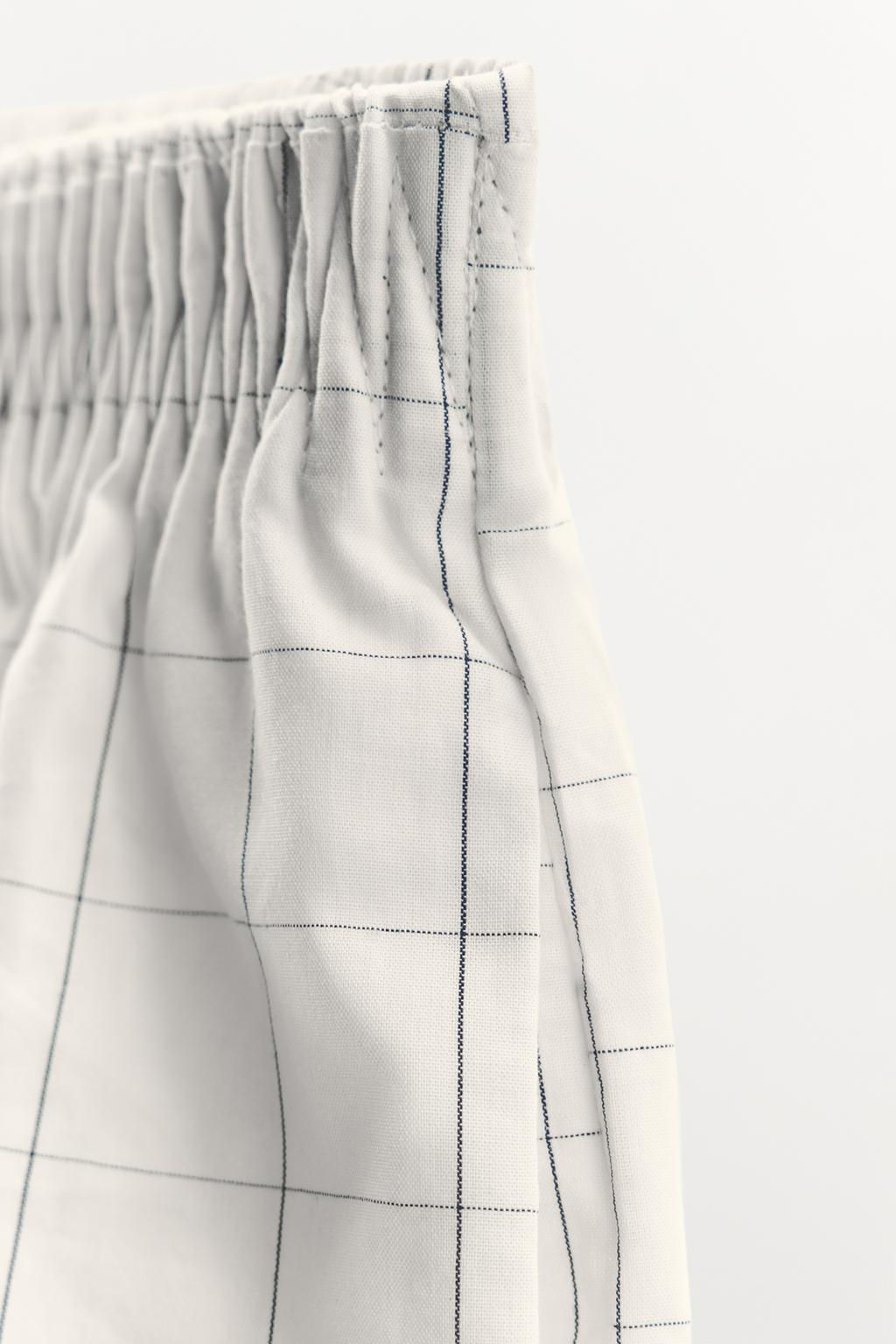 CHECK COTTON SHORTS - Zara фото 6