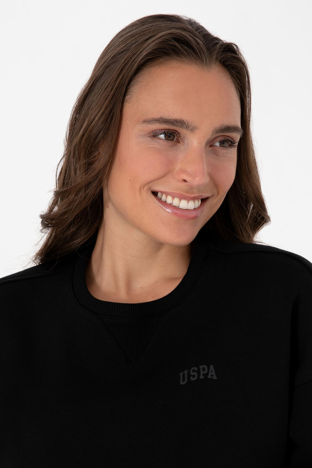 Kad_n Siyah _ardonlu Bisiklet Yaka Basic Sweatsh_rt Sepette S_rpriz _ndirim - U.s. polo assn фото 2