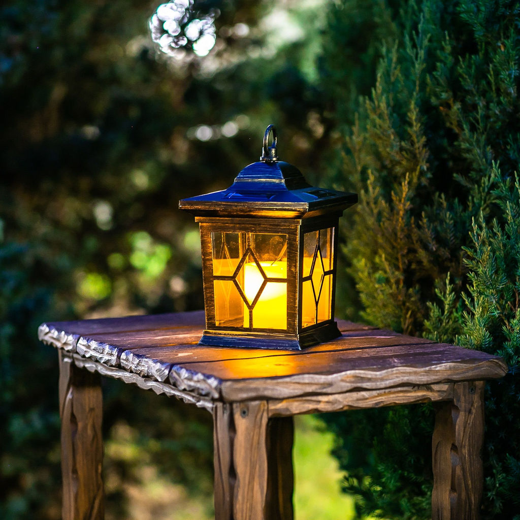 USL-S-180/PT220 Садовый светильник на солнечной батарее Bronze lantern. Серия Special. Упаковка- коробка.