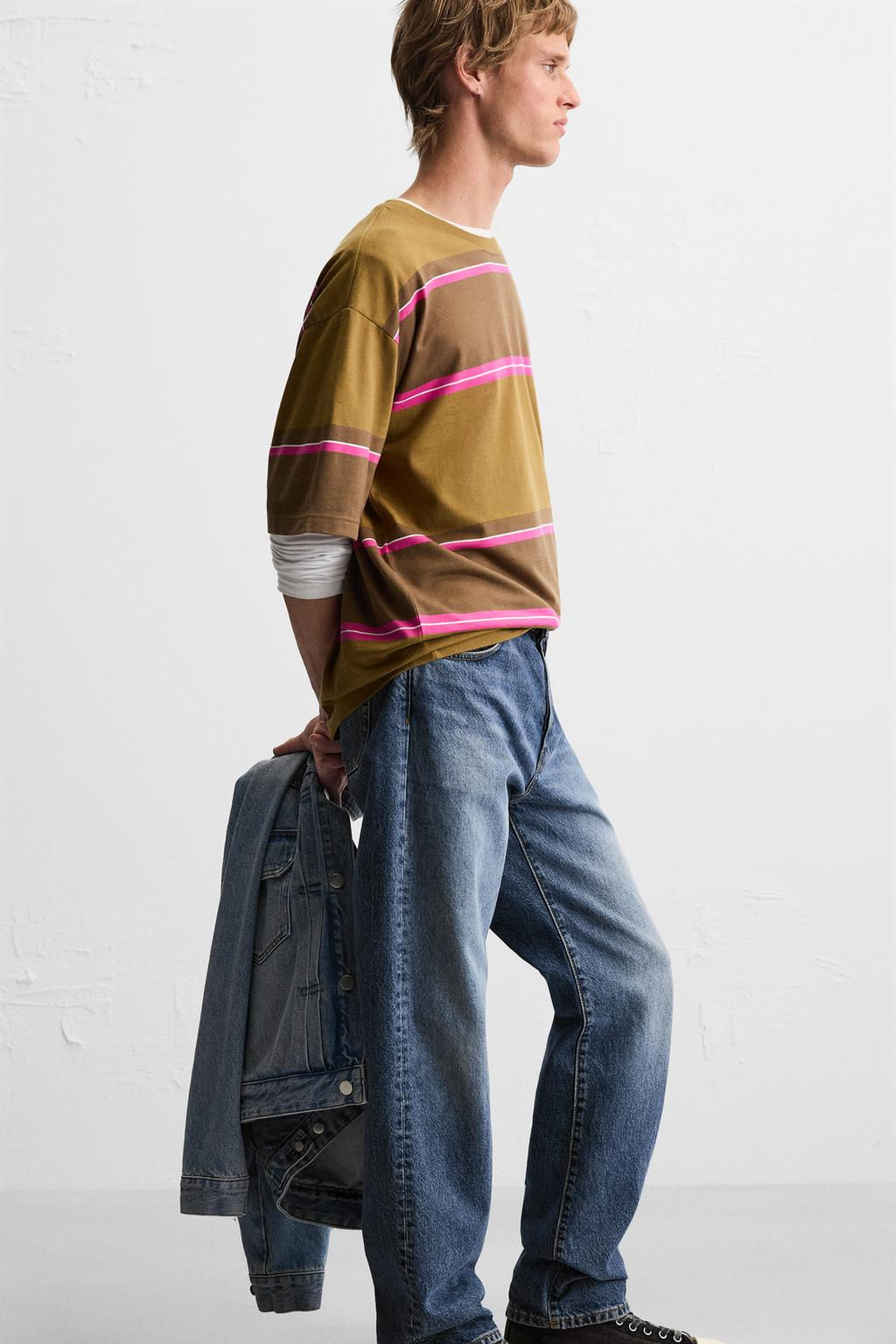 STRIPED JACQUARD T-SHIRT - Zara фото 13