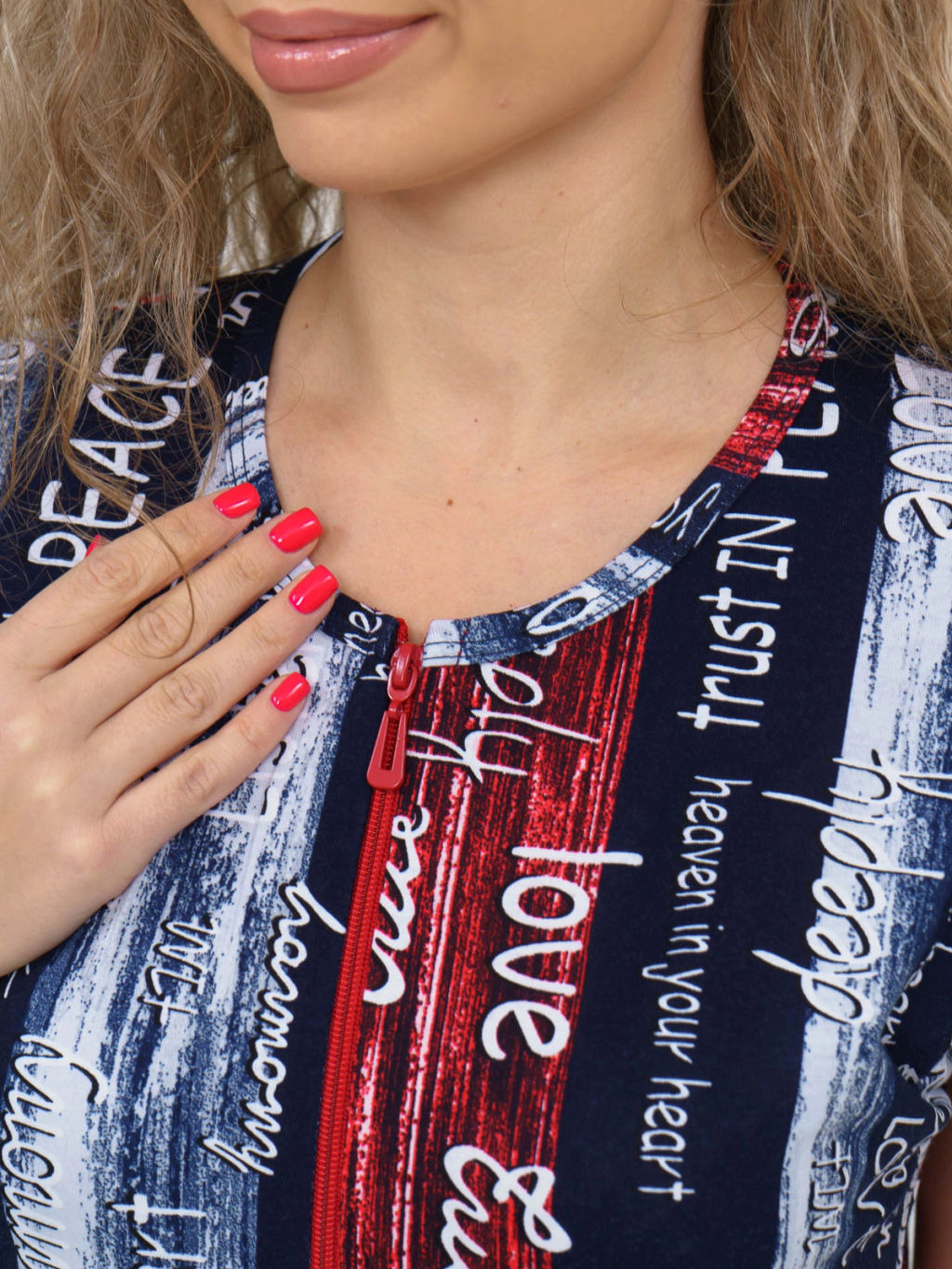 Халат женский, цвет синий