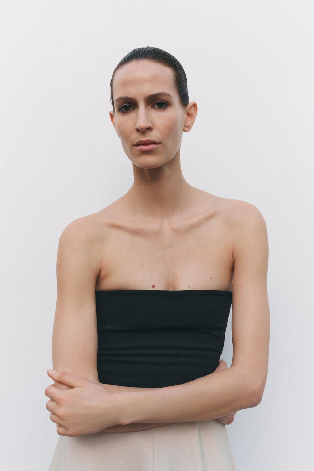 STRETCH BANDEAU BODYSUIT - Zara фото 8