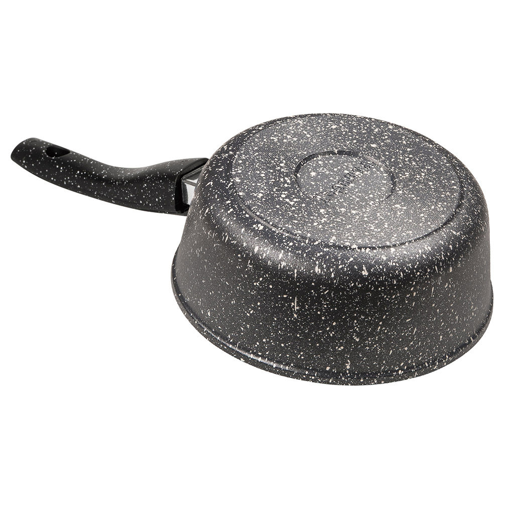 Ковш с тефлоновым покрытием 1,0л, д16см Гранит, h7см, s0,4см, съемная ручка из термостойкого пластика (Россия) - Домашняя мода фото 4