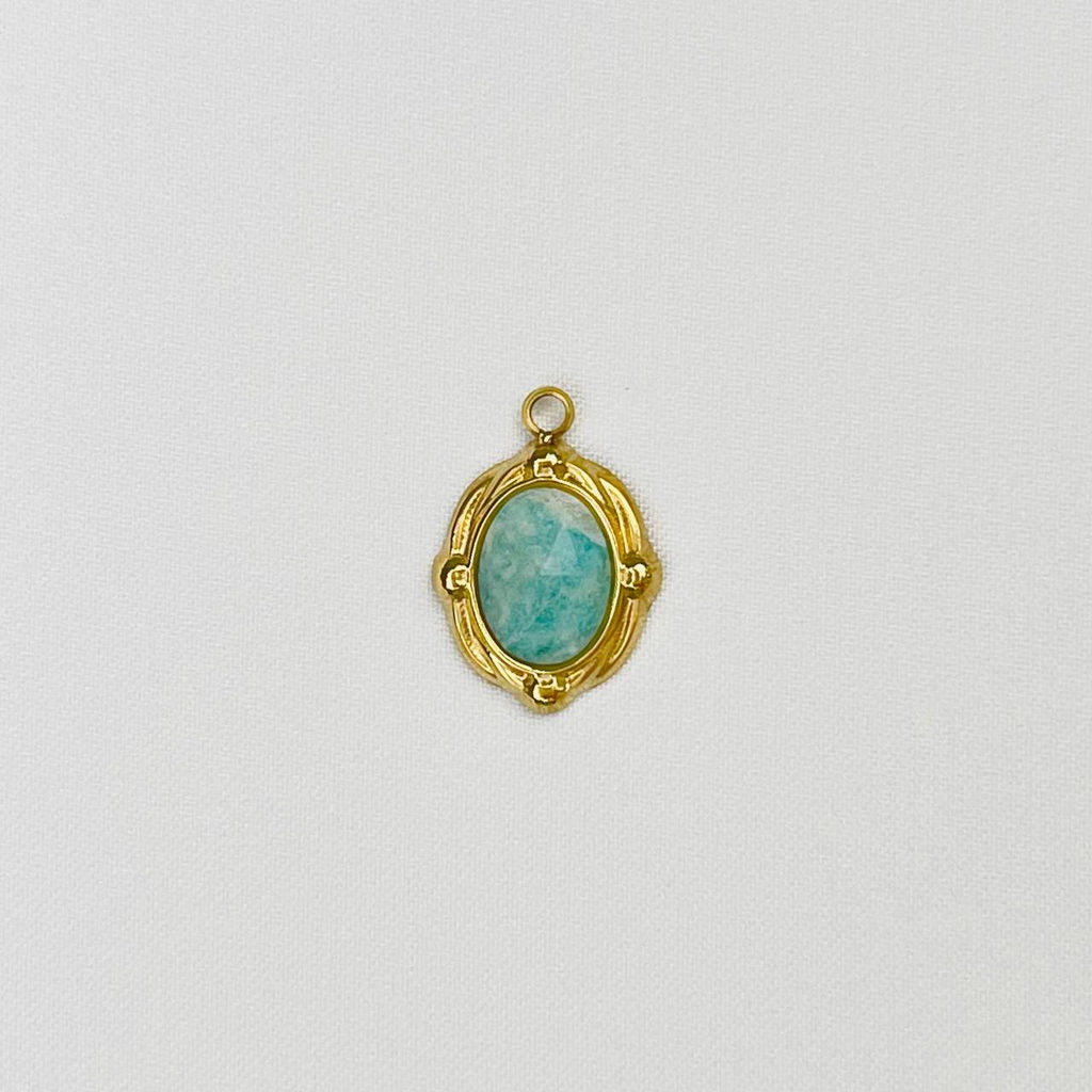 Подвеска с камнем Амазонит (1 шт)
