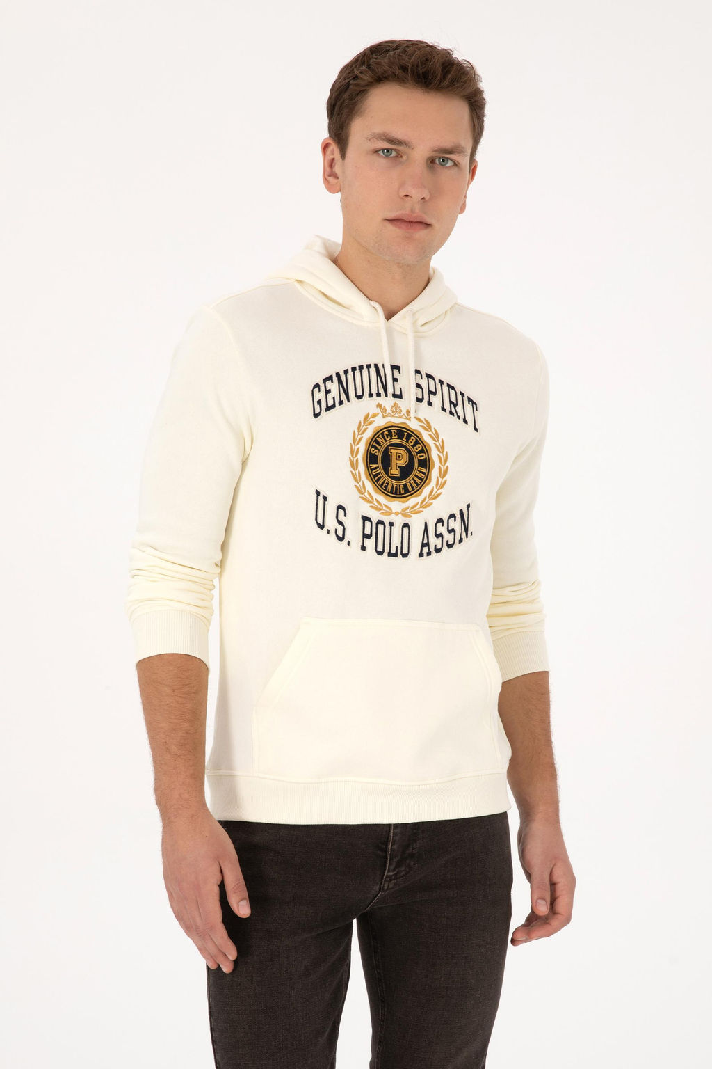 Erkek Krem Sweatshirt - U.s. polo assn фото 8