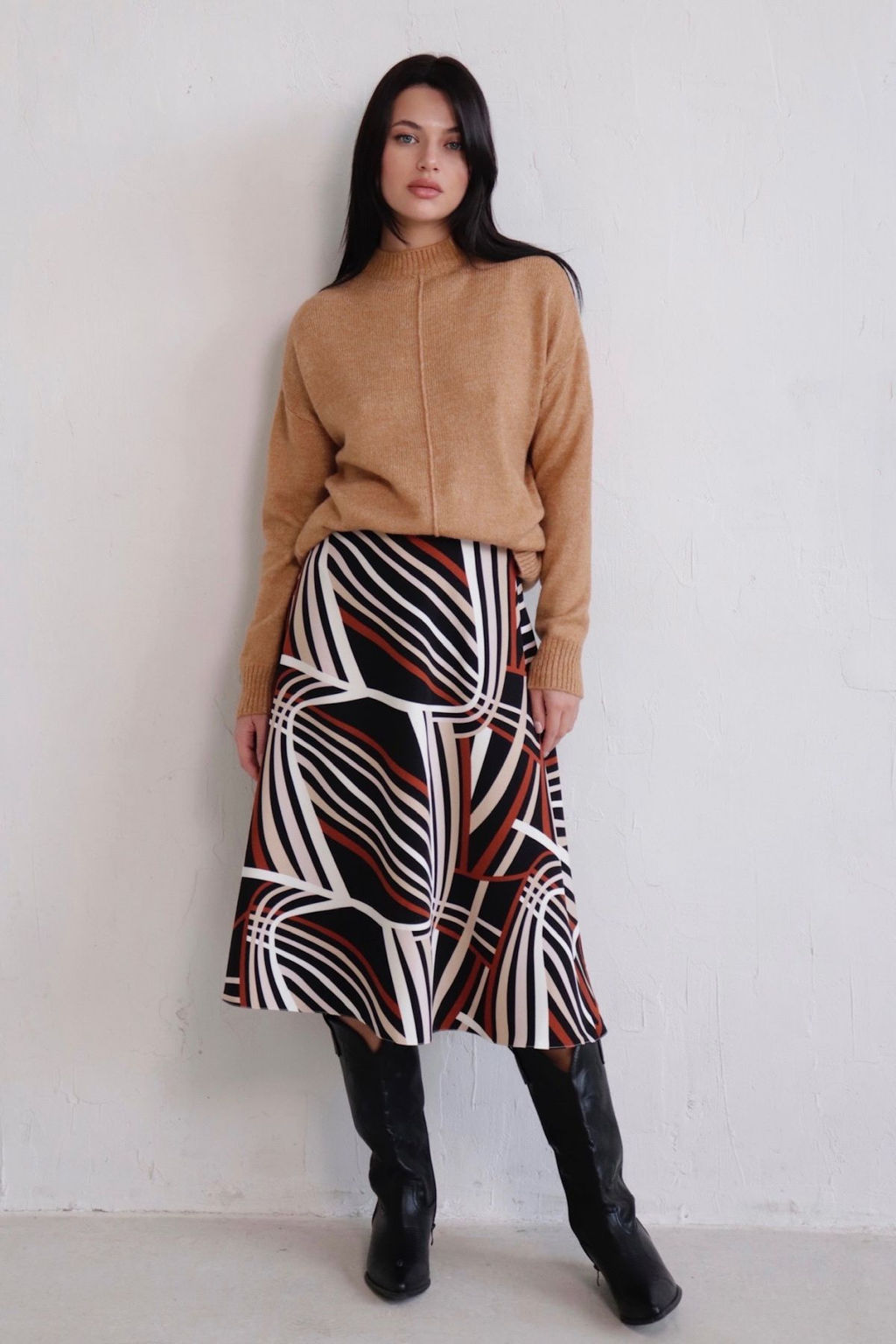 Юбка А-силуэта с принтом - Martichelli фото 57