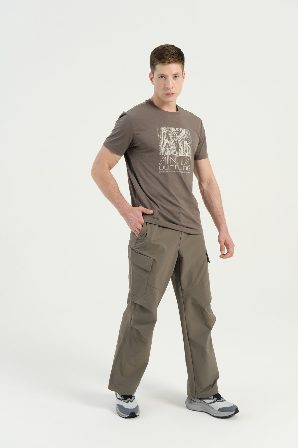 Футболка Серый CAMPING SS Tee - Anta фото 3