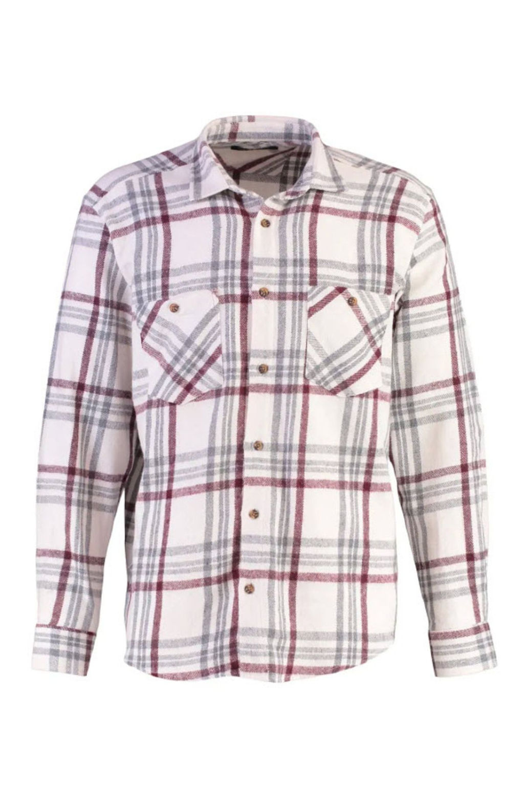 TRENDYOL MAN Bordo Regular Fit Cift Cepli K?sl?k Oduncu Kareli Gomlek TMNAW22GO0356 - Trendyolmilla фото 6