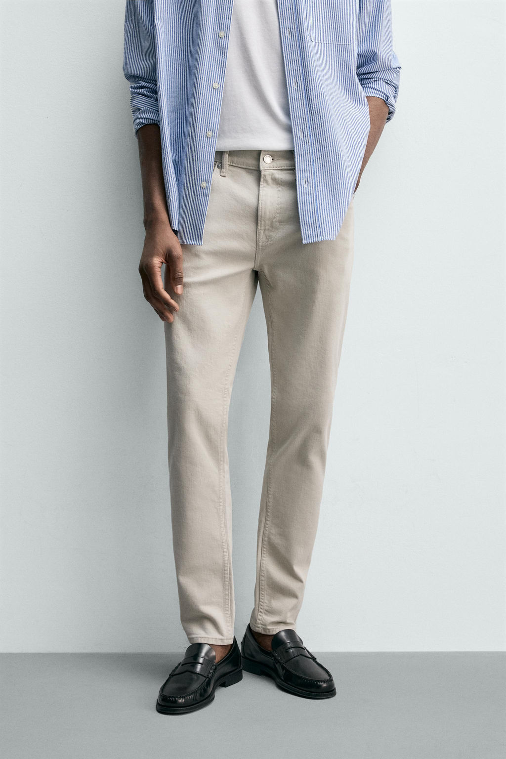 JEANS SLIM FIT B?SICO / Crudo - Zara фото 2