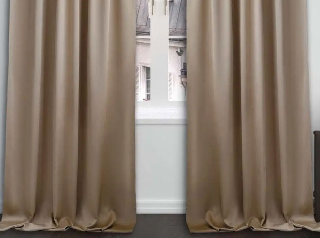 20ШС70-2-КВ Комплект штор цв 050302 270x145 - 2 шт. серо-бежевый - Текс-дизайн фото 20