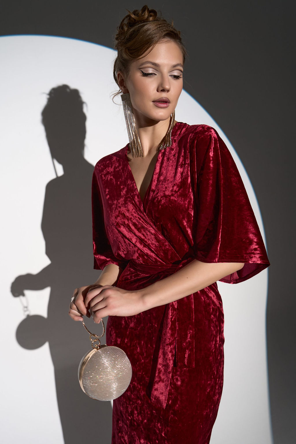 Платье Нимфа (Бордовый) - Эльза фото 12