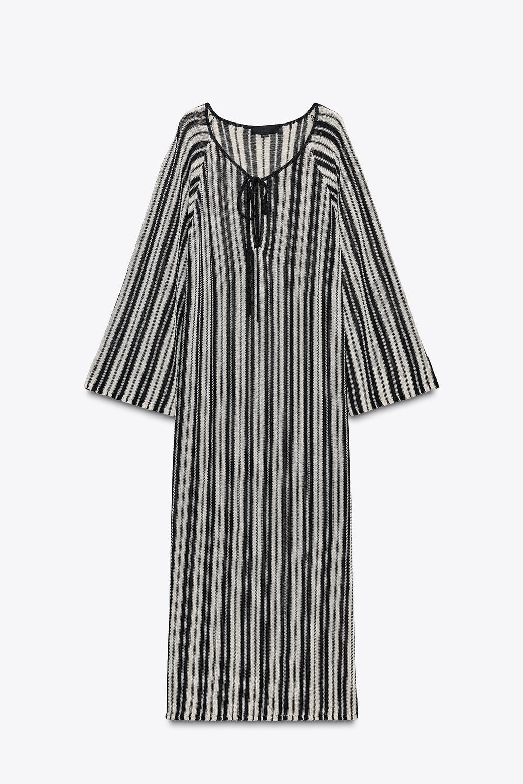 STRIPED KNIT DRESS WITH LINEN - Zara фото 18