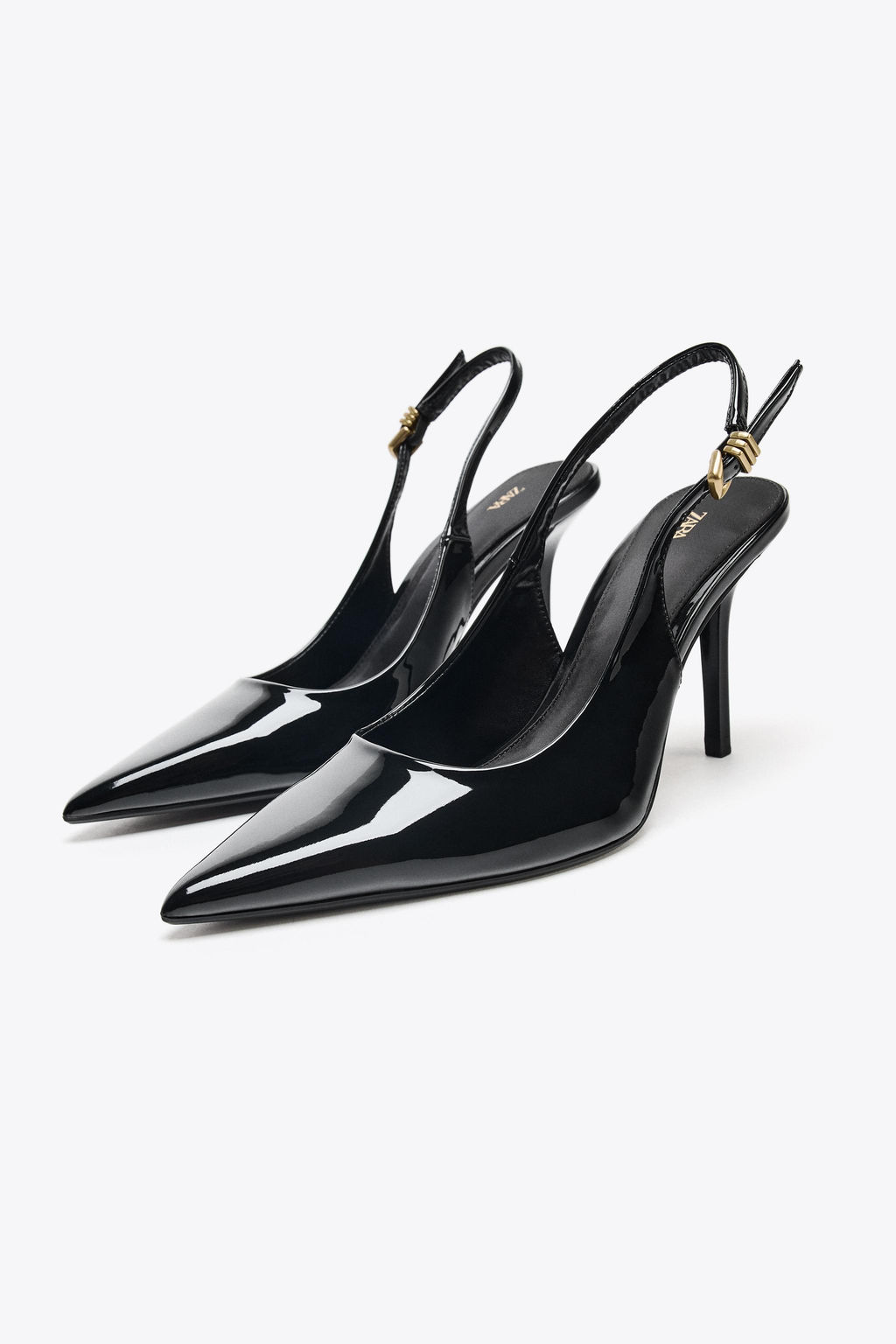 METAL BUCKLE HEELS - Zara фото 6