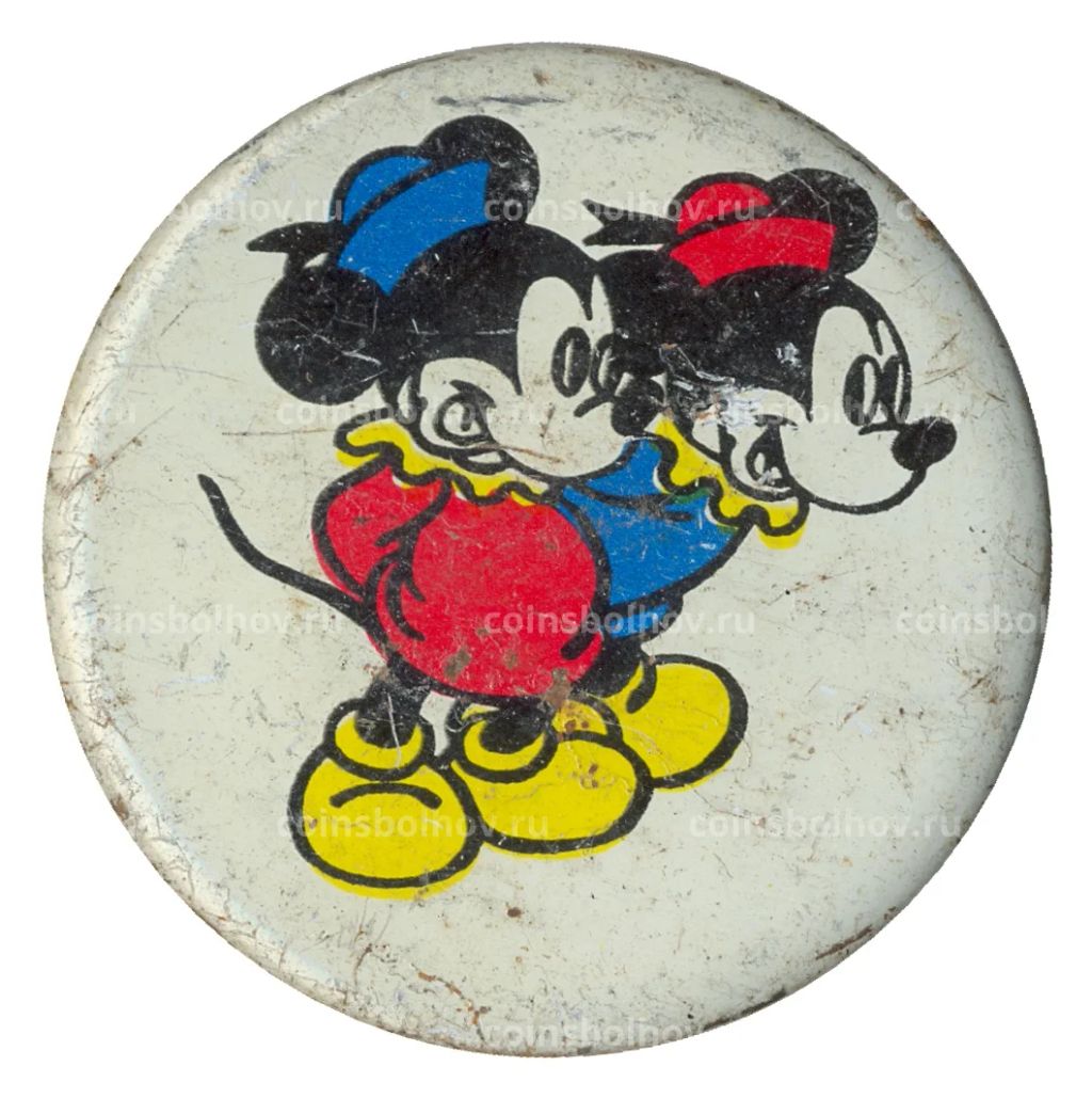 Значок Микки-Маус и Минни-Маус