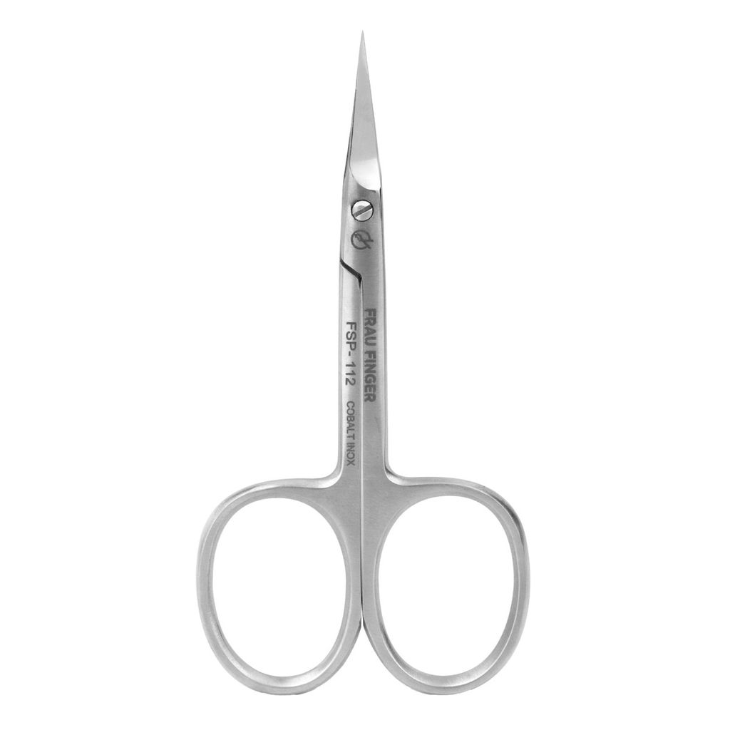 Frau Finger Ножницы маникюрные для кутикулы изогнутые / Professional FSP-112DP, матовые, ручная заточка, 9 см