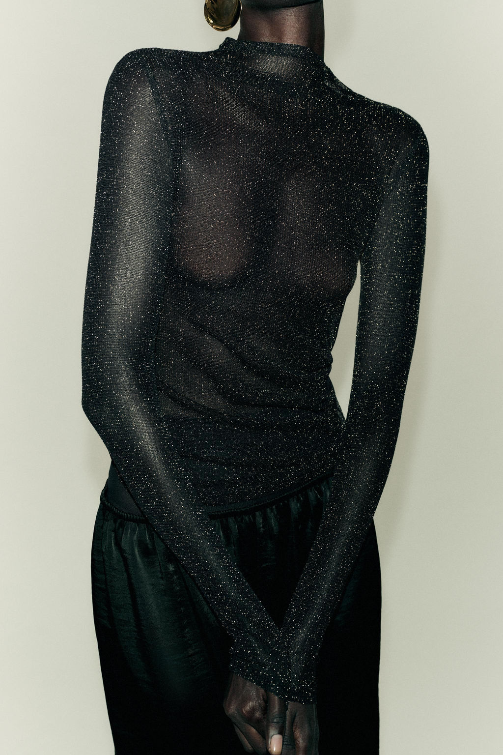 METALLIC THREAD TOP - Zara фото 2