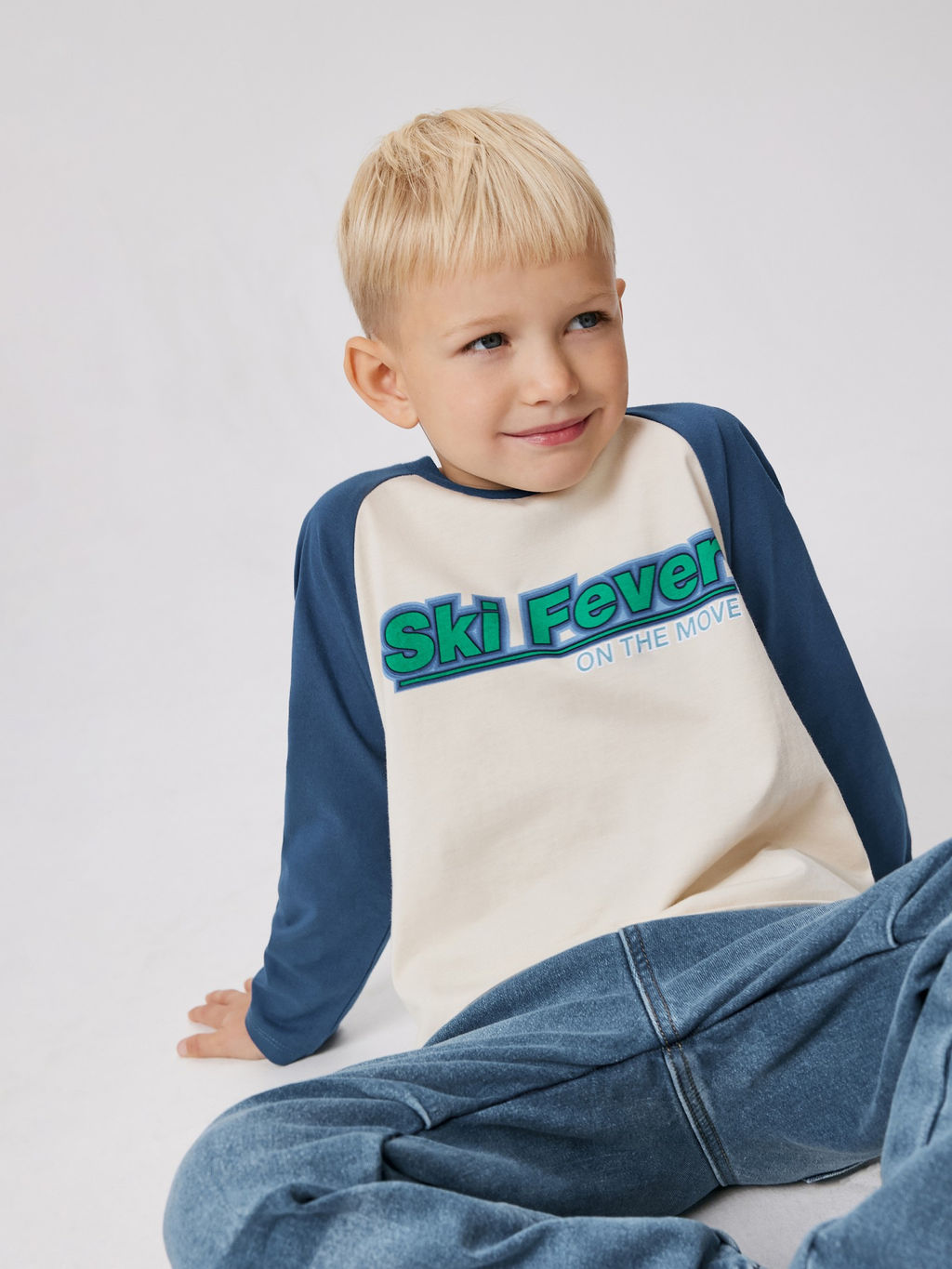 ACOOLA / Джемпер детский для мальчиков Plant крем  фото 4