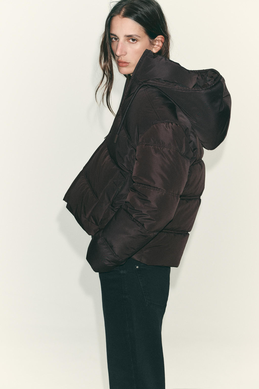 WATER AND WIND PROTECTION SHORT PUFFER ANORAK - Zara фото 4