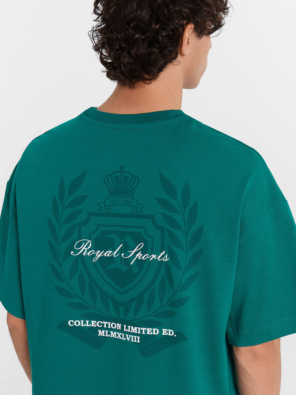 Футболка мужская зеленая с принтом и надписью Royal sports зеленый +печать 111900 - Mark formelle фото 6