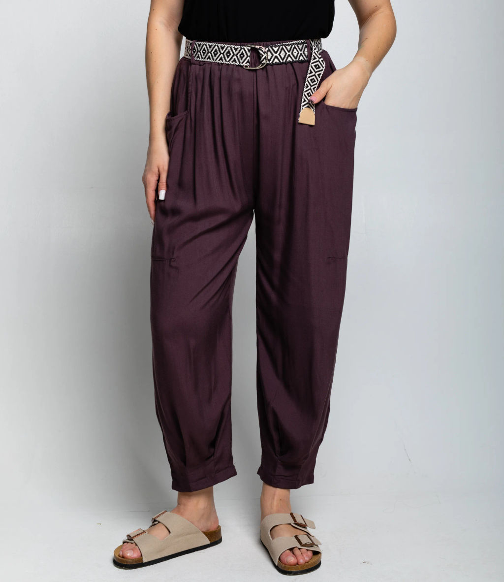 Брюки #ОКТ085008, сливовый - Dommod фото 2