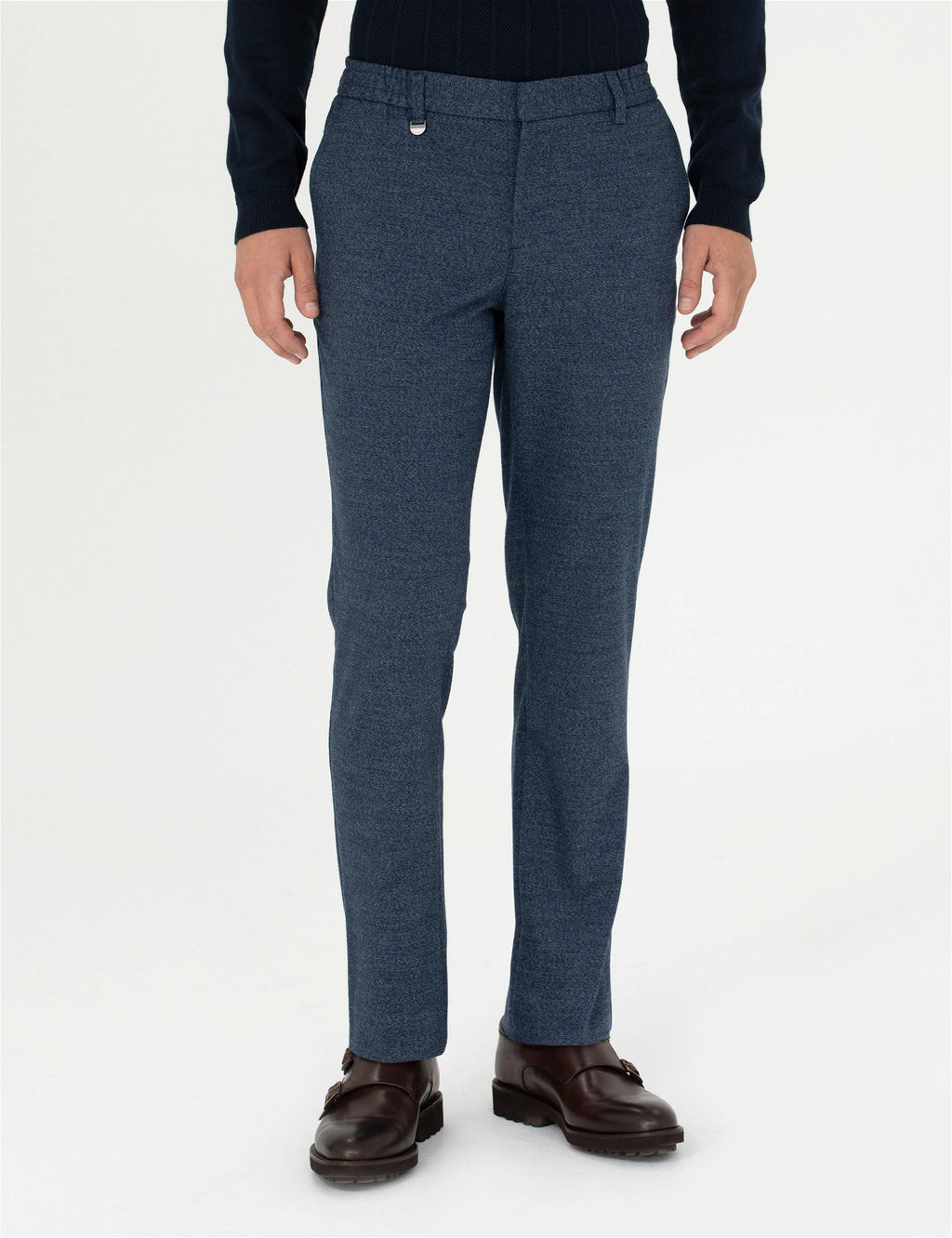 Lacivert Ekstra Slim Fit Kuma_ Pantolon