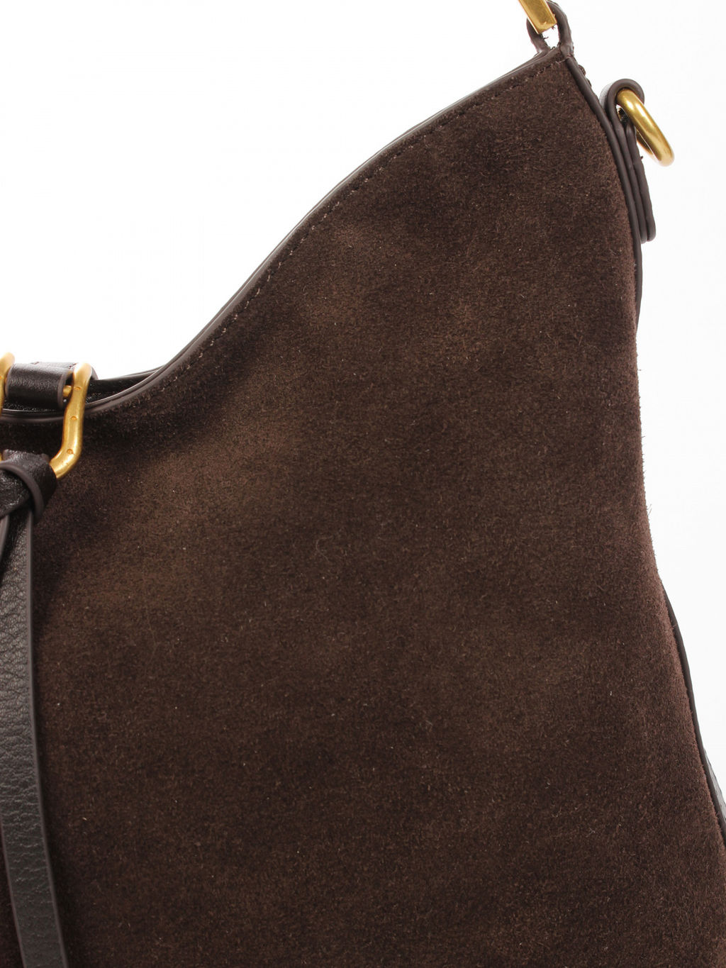 LACCOMA сумка АУ4389-2Ф-шоколадный натуральная замша хлопок