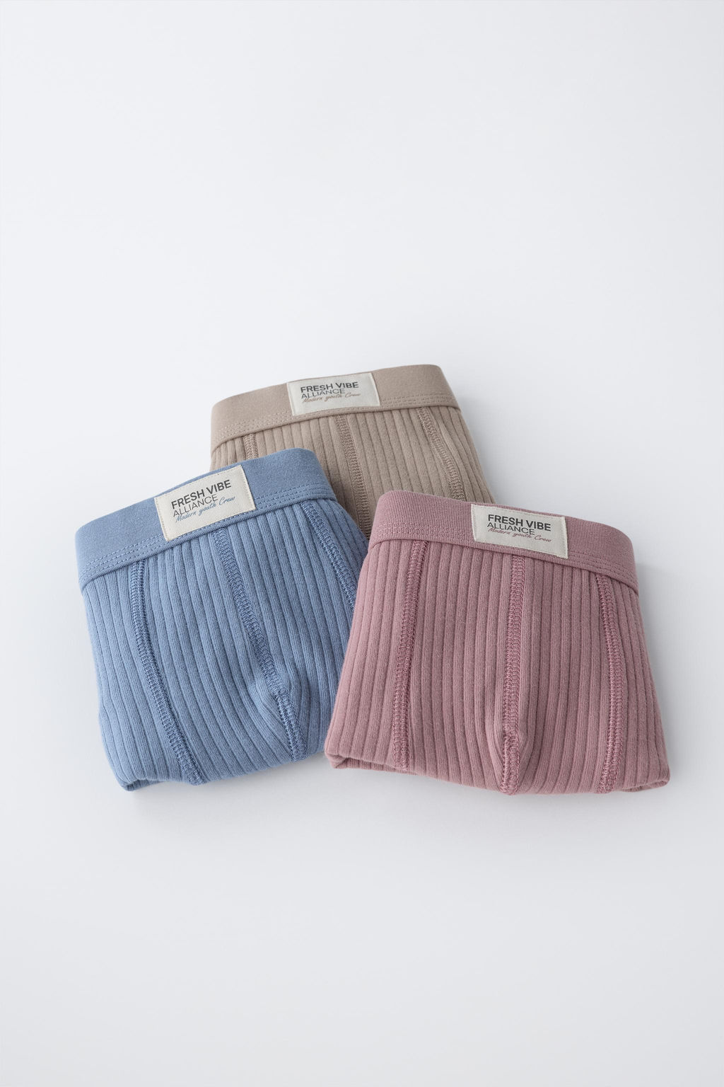 6-14 A?OS/ PACK TRES B?XERS RIB ETIQUETA / Multicolor - Zara фото 6