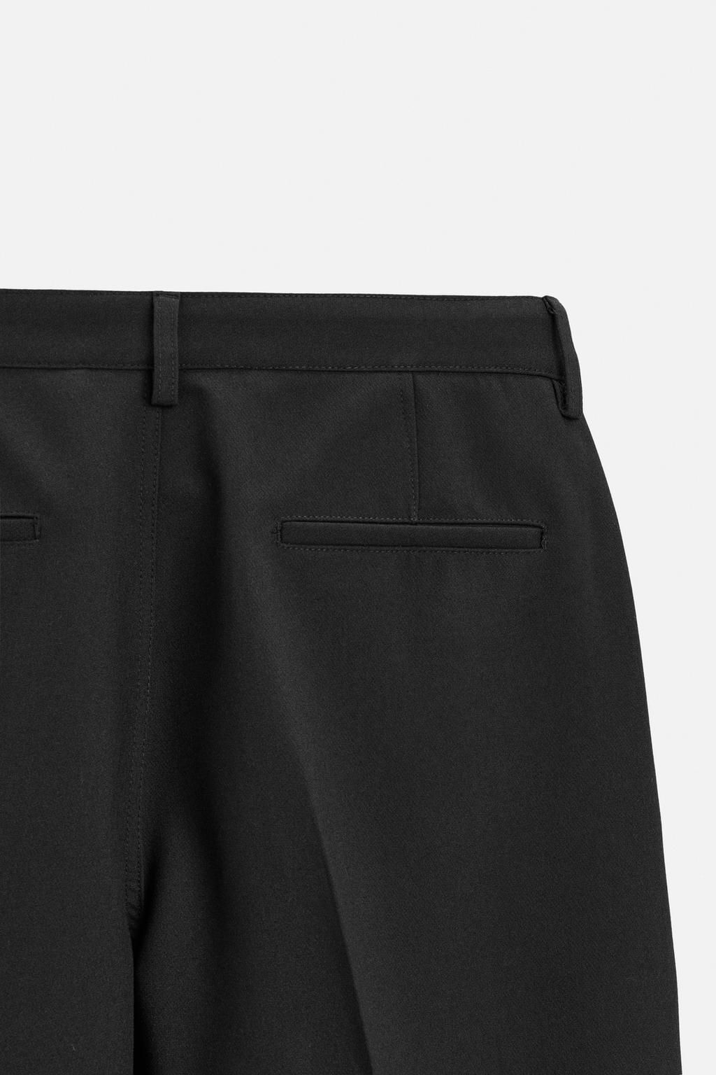 FLARED FIT PLEATED TROUSERS - Zara фото 9