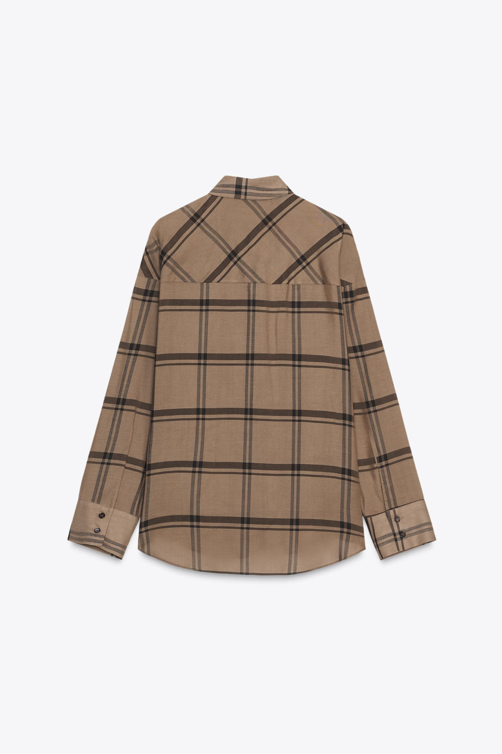 CHECK SHIRT WITH SCARF COLLAR ZW COLLECTION - Zara фото 5
