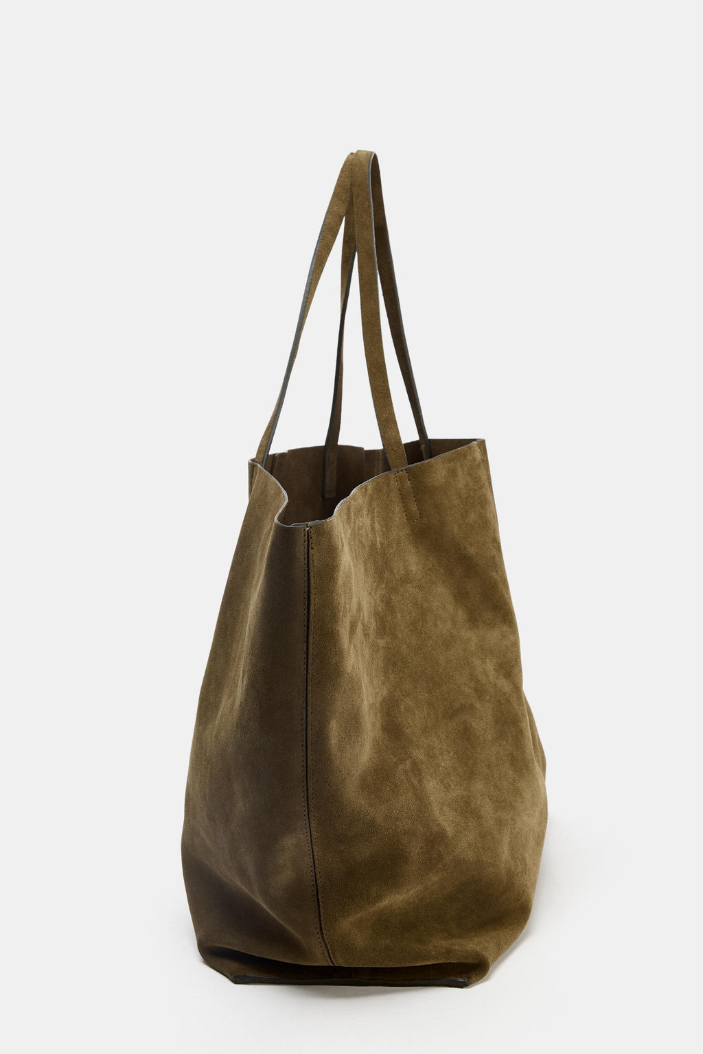 SPLIT SUEDE MAXI TOTE BAG - Zara фото 13
