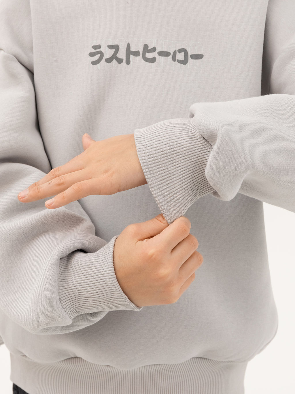 Анорак для мальчиков светло-серый с печатью - Mark formelle фото 6