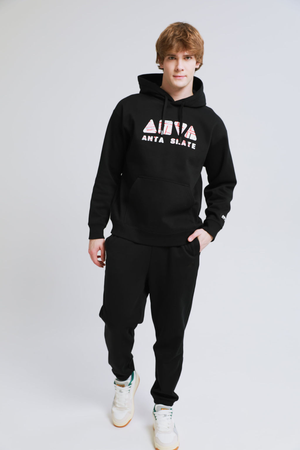 Худи с флисом Чёрный - Anta фото 3