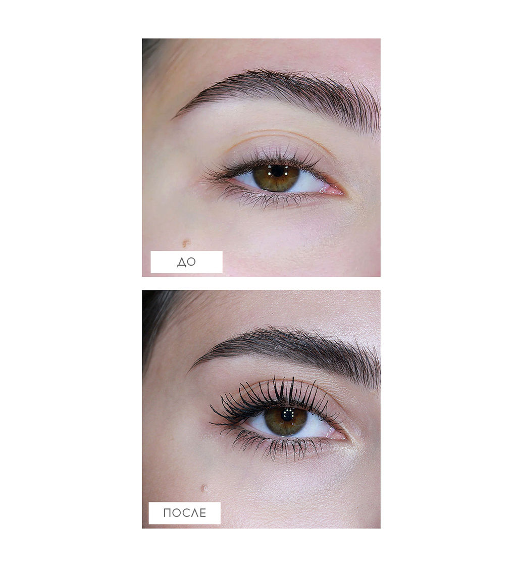 LuxVisage Тушь Smoky eyes Эффект накладных ресниц чёрная - Golden rose фото 3