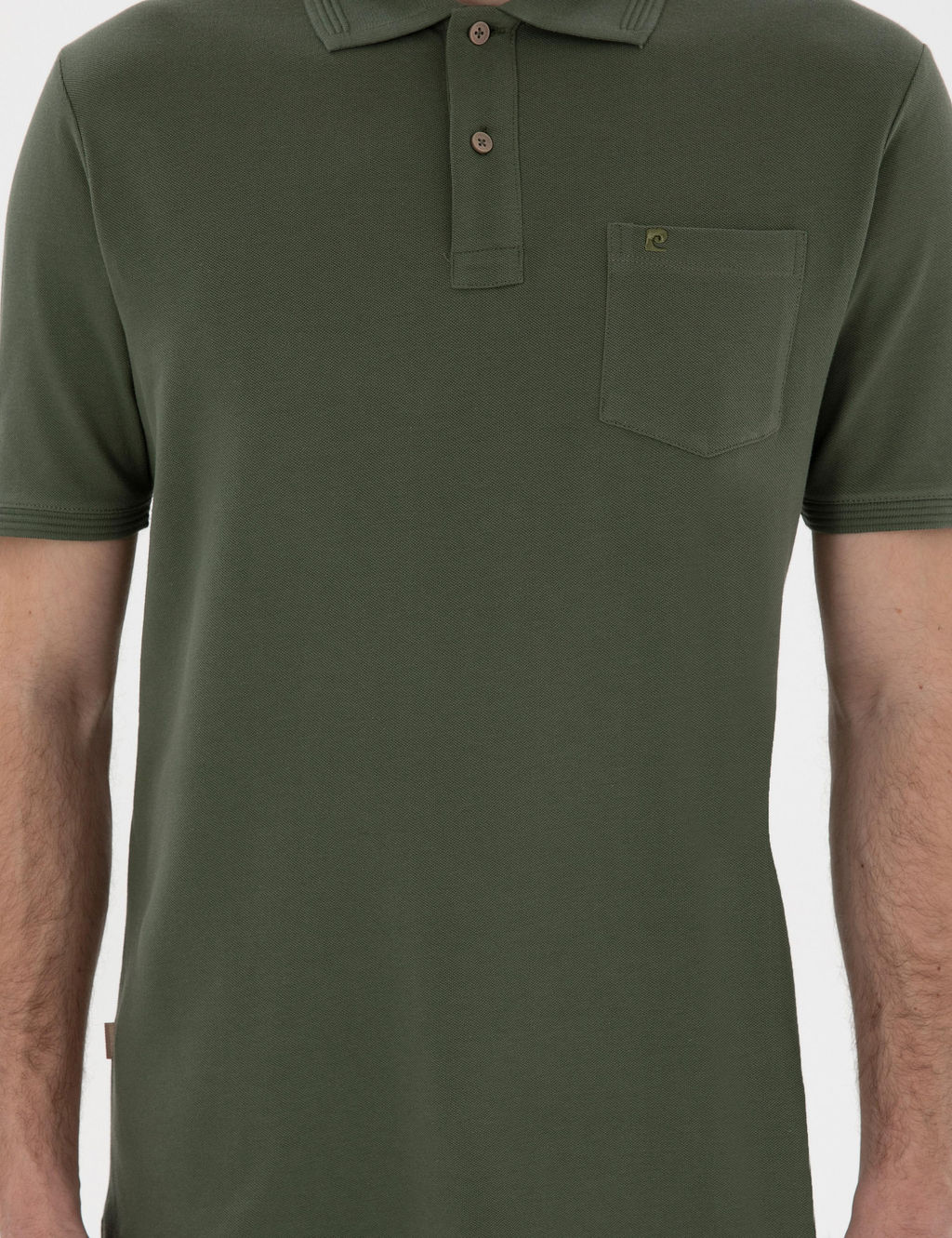 Haki Regular Fit K_vr_lmaz Polo Yaka Basic Ti__rt