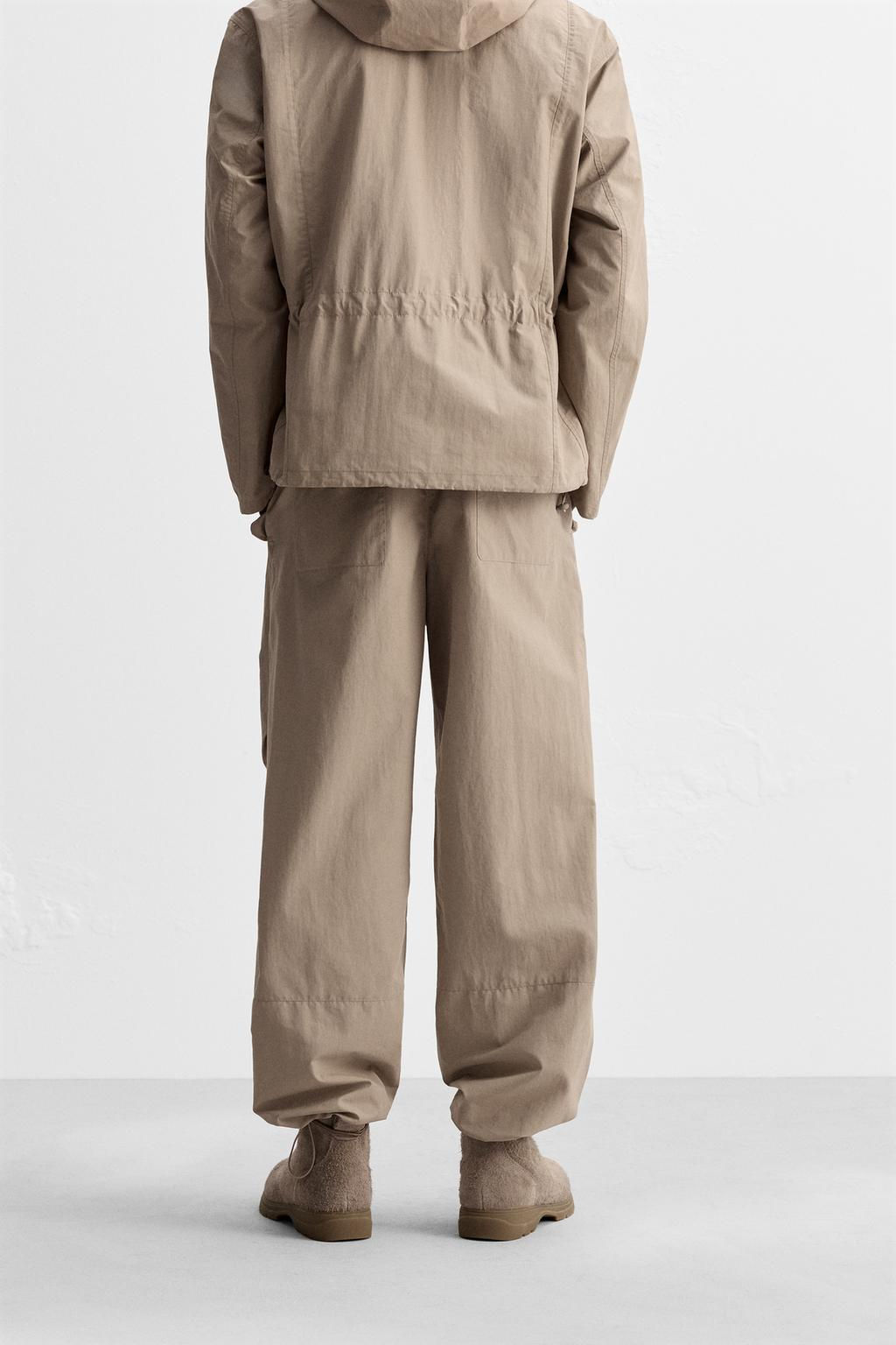 TECHNICAL PARACHUTE TROUSERS - Zara фото 4