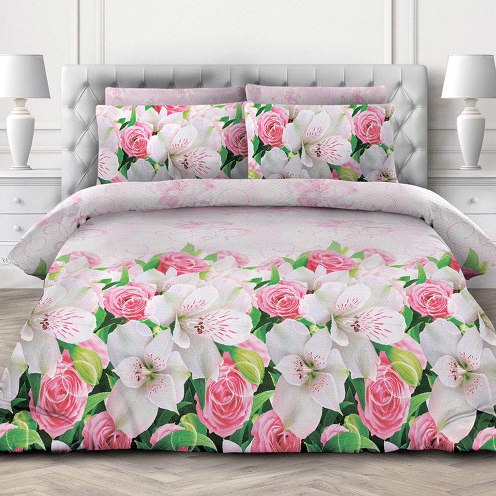 Постельное белье, комплект Евро Макси Ницца, 4 предмета: пододеяльник на пуговицах 240х215см, простыня классическая 220х240см, 2 наволочки 70х70см с клапаном-запахом, бязь Комфорт 121г/м2, хлопок 100%, упаковка классическая ПВХ 34,5х41см, Дома - Домашняя мода фото 5