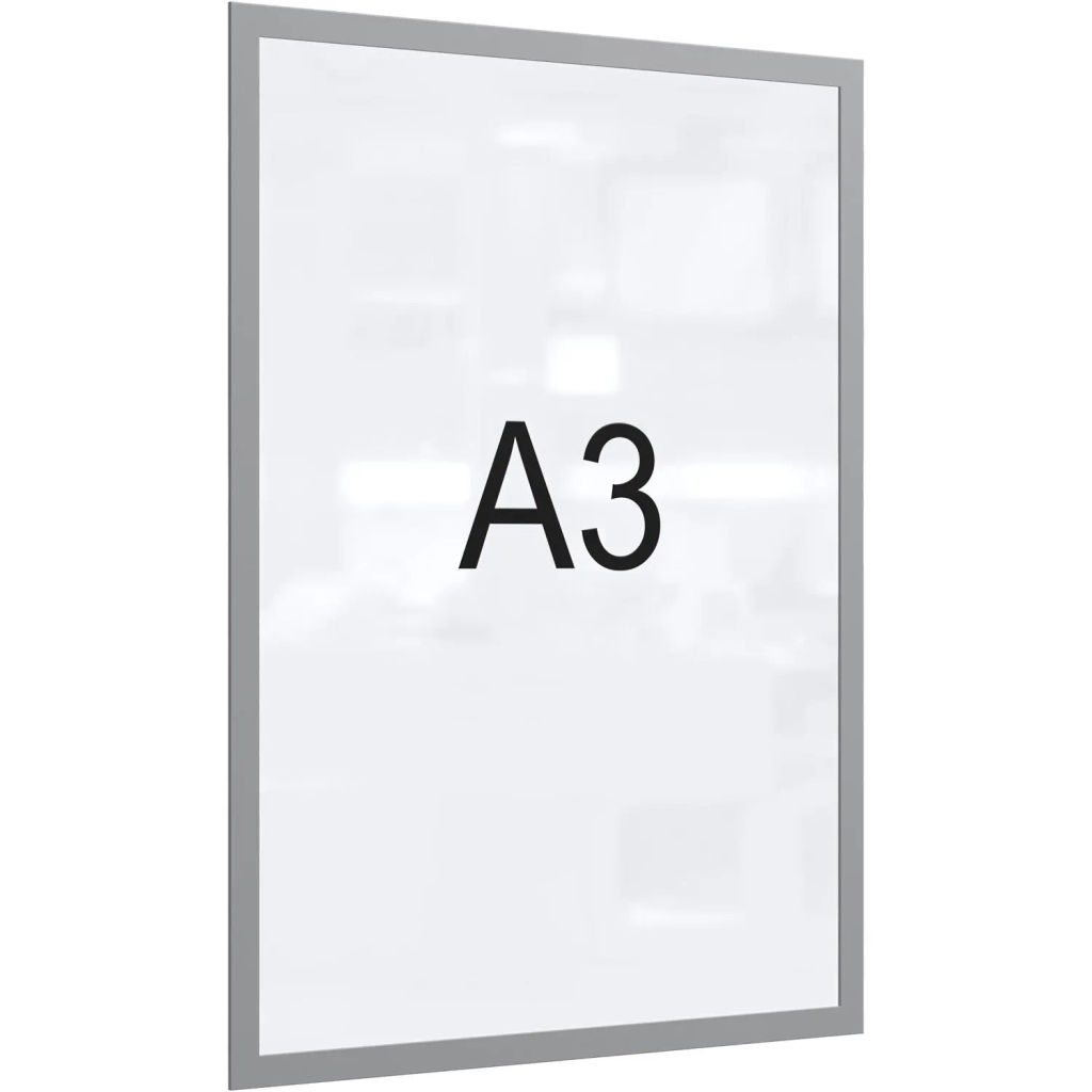 Рамка магнитная настенная Attache А3 ПЭТ, серая, 5шт/уп  фото 2