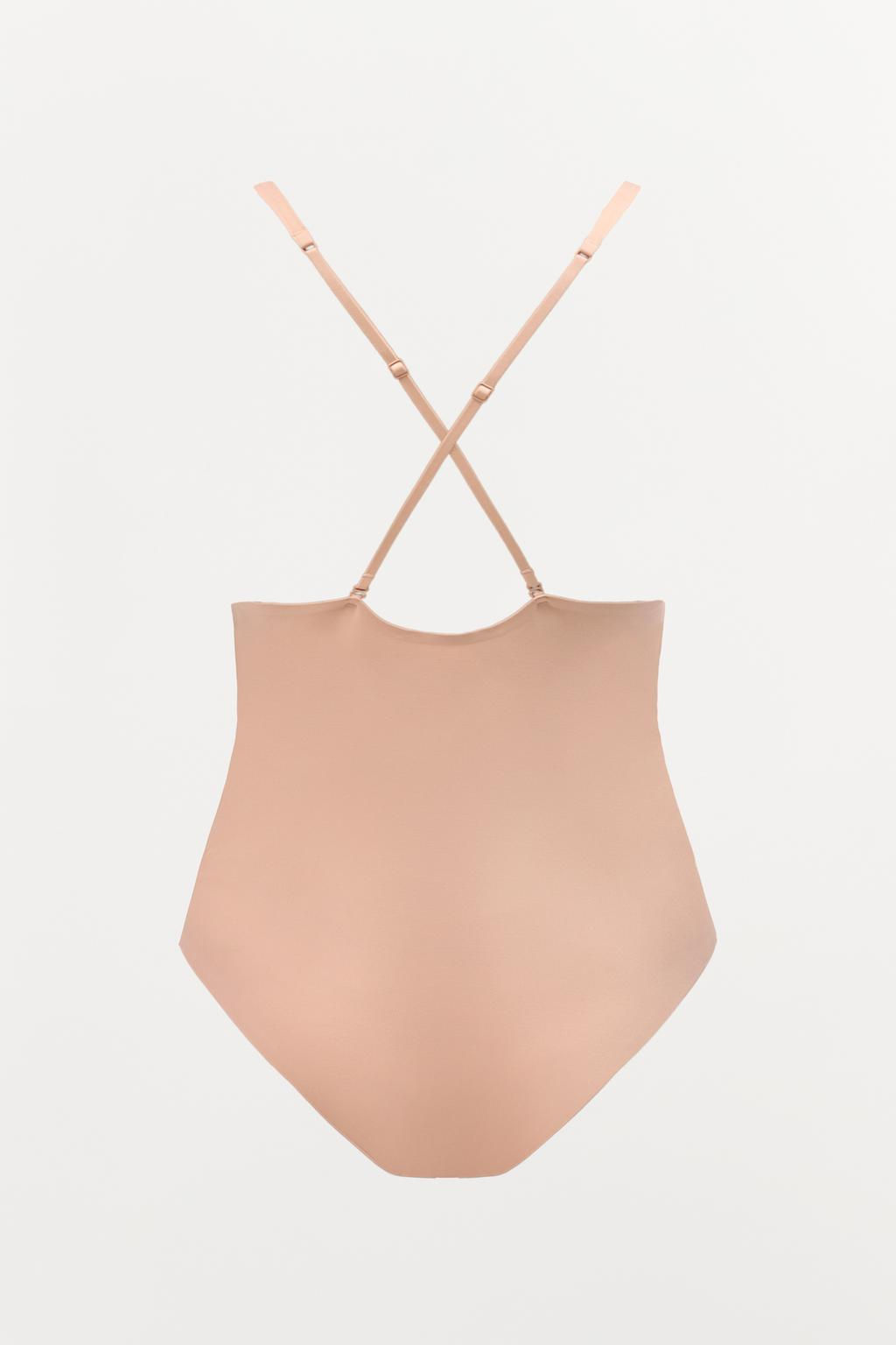 POLYAMIDE BODYSUIT WITH CROSS-BACK STRAPS - Zara фото 15