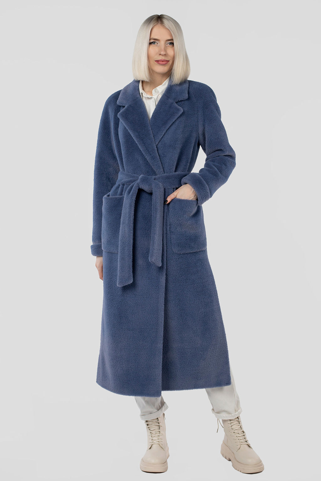 01-11594 Пальто женское демисезонное Classic Reserve (пояс)