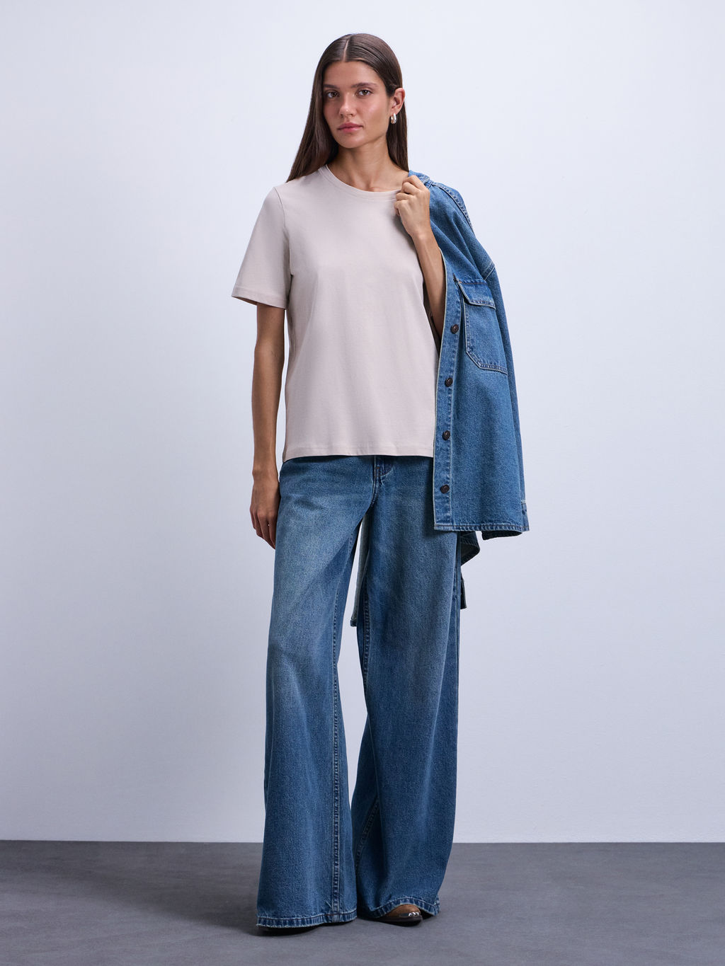 Базовая футболка из хлопка W_REGULAR3-62 / Zarina  фото 3