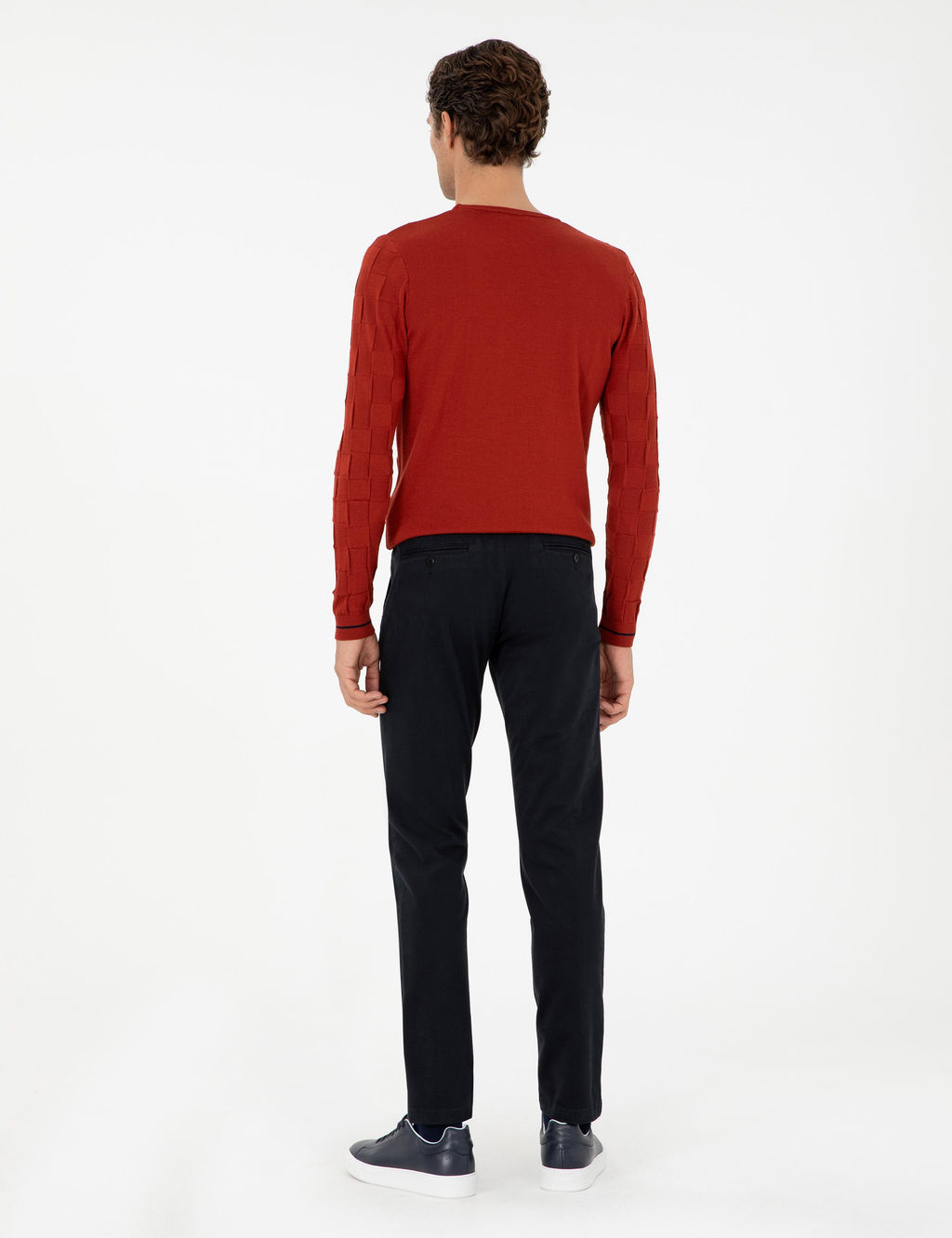 Черные зауженные брюки из плотной ткани - Cacharel фото 4