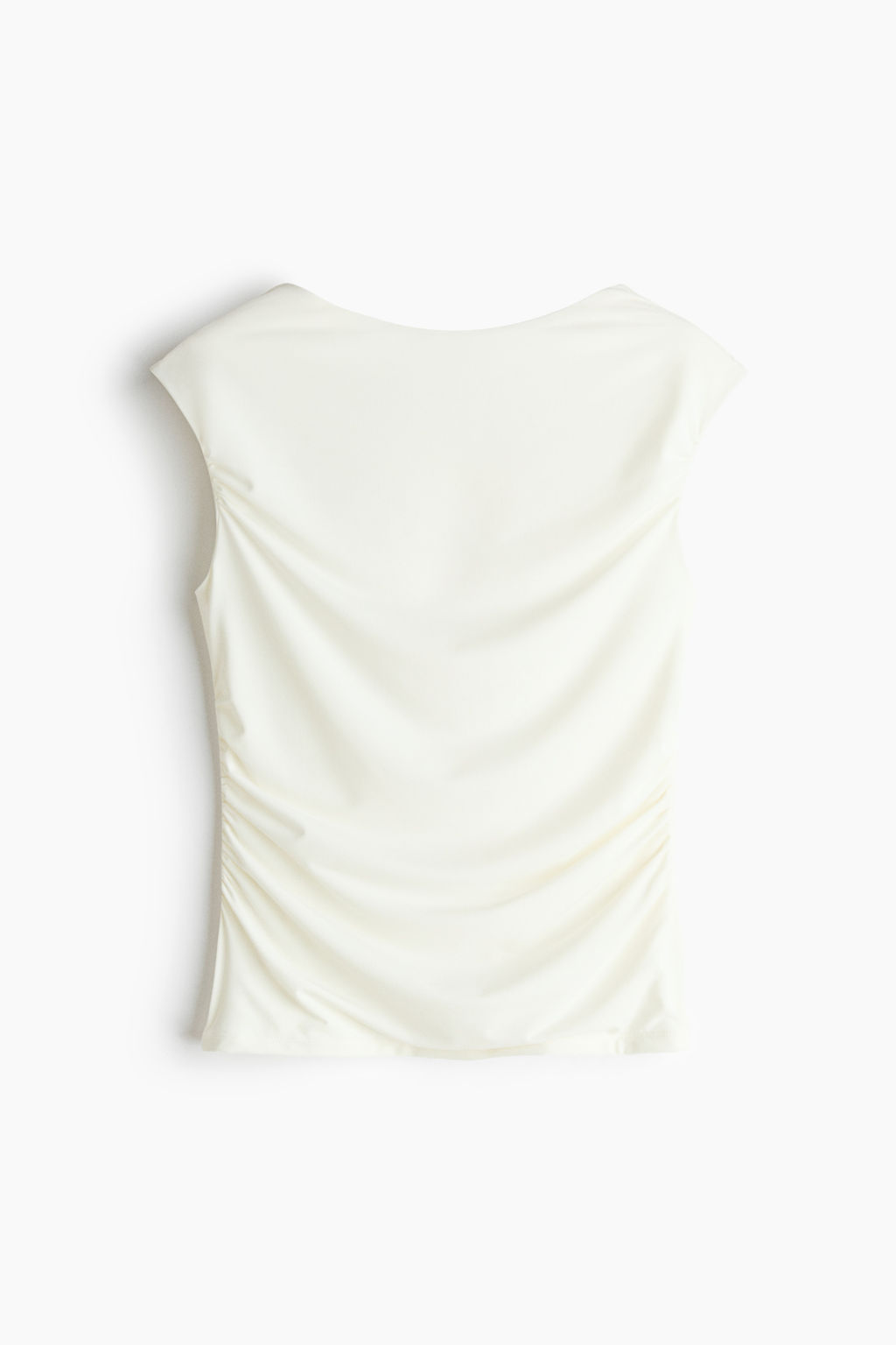 Top drapeado con escote barco - H&m фото 3