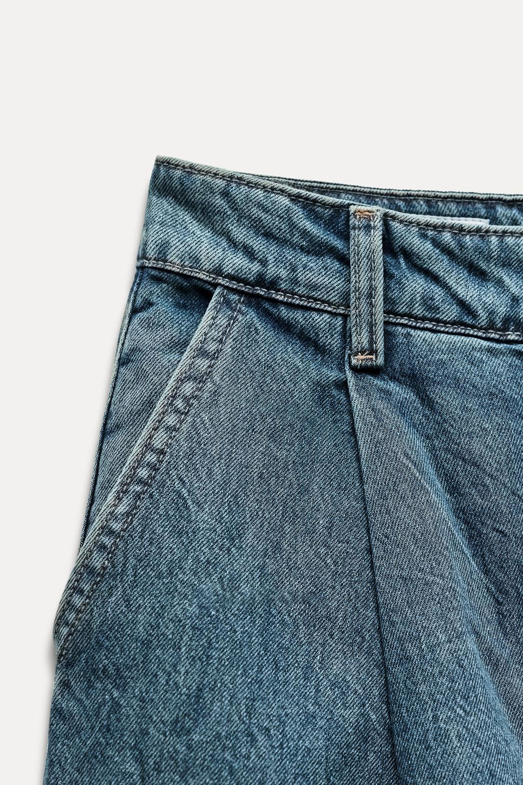 TRF DARTED HIGH-WAIST JEANS - Zara фото 8