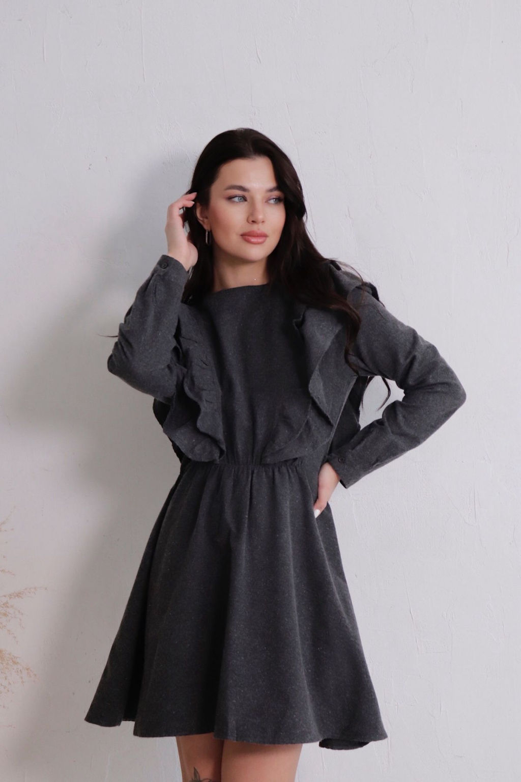 Платье в цвете антрацит - Martichelli фото 8